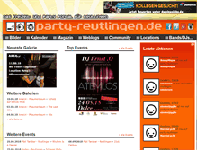 Tablet Screenshot of party-reutlingen.de